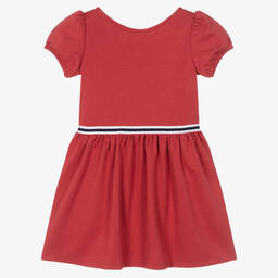 Polo Ralph Lauren-فستان قطن جيرسي لون أحمر | Childrensalon Outlet