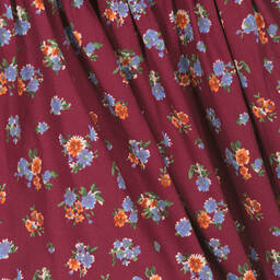 Ralph Lauren-Girls Red Floral Cotton Dress | Childrensalon Outlet