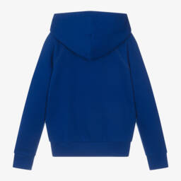 رالف لورين-هودي قطن لون أزرق للبنات | Childrensalon Outlet