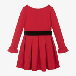 Ralph Lauren-Girls Scarlet Jersey Dress | Childrensalon Outlet