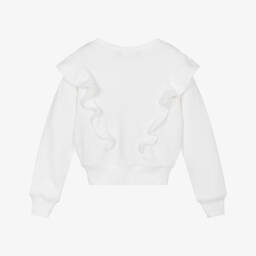 Ralph Lauren-Кремовый мягкий джемпер с рюшами для девочек | Childrensalon Outlet