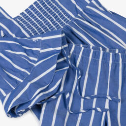 Ralph Lauren-Костюм из синего хлопка в полоску для девочек | Childrensalon Outlet