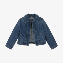 Ralph Lauren-جاكيت جينز أنيق بلون النيلي للبنات | Childrensalon Outlet