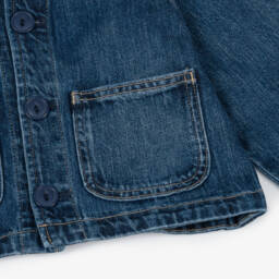 Ralph Lauren-جاكيت جينز أنيق بلون النيلي للبنات | Childrensalon Outlet