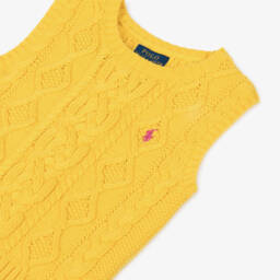 Ralph Lauren-Солнечный хлопковый вязаный жилет для девочек | Childrensalon Outlet
