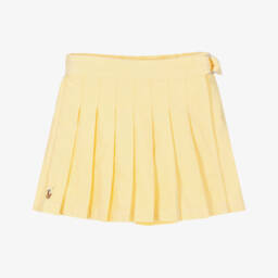 Ralph Lauren-شورتات قطنية مطوية للبنات بلون الشمس | Childrensalon Outlet
