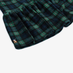 Ralph Lauren-Girls Tartan Corduroy Skirt in Navy | Childrensalon Outlet
