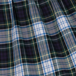 Ralph Lauren-Синее хлопковое платье из тартана для малышек | Childrensalon Outlet