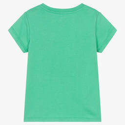 Ralph Lauren-Girls Turquoise Green T-Shirt  | Childrensalon Outlet