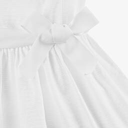 Ralph Lauren-Girls White Cotton Dress | Childrensalon Outlet