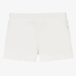 Поло Ralph Lauren-Белые хлопковые шорты для девочек | Childrensalon Outlet