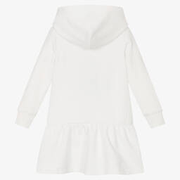 Поло Ralph Lauren-Белое платье-свитер с капюшоном | Childrensalon Outlet
