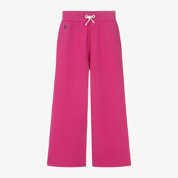 Ralph Lauren-Girls Wide Leg Pink Trousers | Childrensalon Outlet
