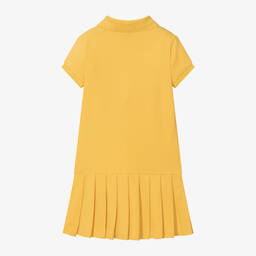 Ralph Lauren-Желтое хлопковое платье поло для девочек | Childrensalon Outlet