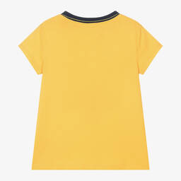 Ralph Lauren-Girls Yellow Cotton T-Shirt | Childrensalon Outlet