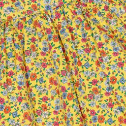 Polo Ralph Lauren-فستان قطن لون أصفر بطبعة ورود | Childrensalon Outlet