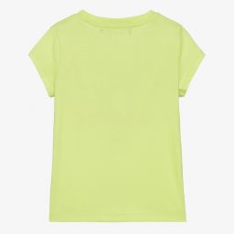 Polo Ralph Lauren-توب بولو قطن جيرسي لون أخضر ليموني للبنات | Childrensalon Outlet
