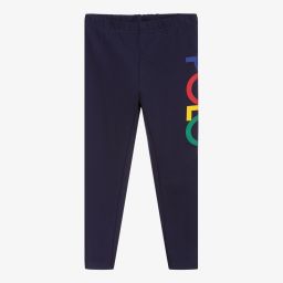 Polo Ralph Lauren-ليغنغز قطن جيرسي لون كحلي للبنات | Childrensalon Outlet