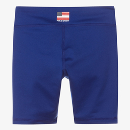 Polo Ralph Lauren-شورت لركوب الدراجات لون أزرق للبنات | Childrensalon Outlet