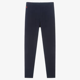Polo Ralph Lauren-Teen Blue Rib Logo Leggings | Childrensalon Outlet
