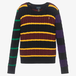 Поло Ralph Lauren-Свитер крупной вязки для мальчиков-подростков | Childrensalon Outlet