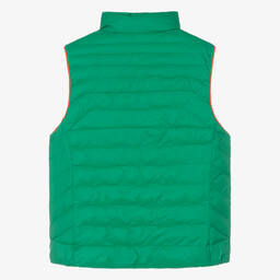 Ralph Lauren-Teen Boys Green Reversible Puffer Gilet | Childrensalon Outlet