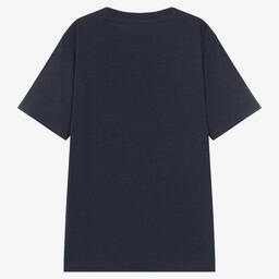 Ralph Lauren-تيشيرت تينز ولادي قطن لون كحلي | Childrensalon Outlet