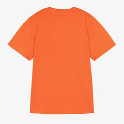 Ralph Lauren-تيشيرت تينز ولادي قطن لون برتقالي | Childrensalon Outlet