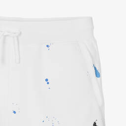 Ralph Lauren-Белые хлопковые шорты с брызгами краски для мальчиков-подростков | Childrensalon Outlet