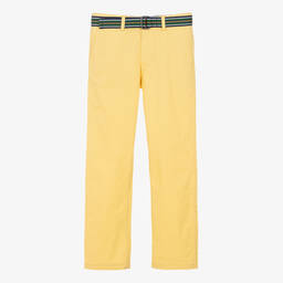 Ralph Lauren-Teen Boys Yellow Cotton Chino Trousers | Childrensalon Outlet