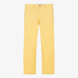 Ralph Lauren-Teen Boys Yellow Cotton Chino Trousers | Childrensalon Outlet