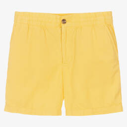 Ralph Lauren-Teen Boys Yellow Linen & Cotton Shorts | Childrensalon Outlet