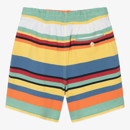Ralph Lauren-Teen Boys Yellow Striped Cotton Shorts | Childrensalon Outlet