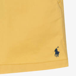 Polo Ralph Lauren-Teen Boys Yellow Twill Logo Shorts | Childrensalon Outlet
