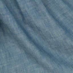 Polo Ralph Lauren-فستان تينز بناتي قطن شامبري لون أزرق | Childrensalon Outlet