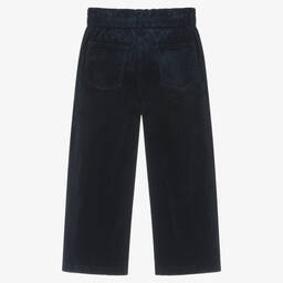 Ralph Lauren-بنطلون تينز بناتي قطن كوردروي لون كحلي | Childrensalon Outlet