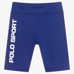 Поло Ralph Lauren-Синие велосипедные шорты для девочек-подростков | Childrensalon Outlet