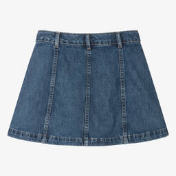 Ralph Lauren-تنورة قطن دنيم لون أزرق فاتح للمراهقات | Childrensalon Outlet