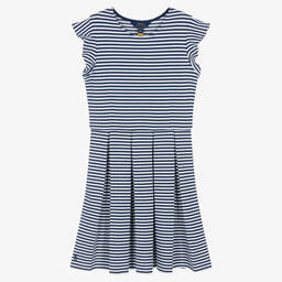 Ralph Lauren-Teen Girls Blue & White Stripe Dress | Childrensalon Outlet