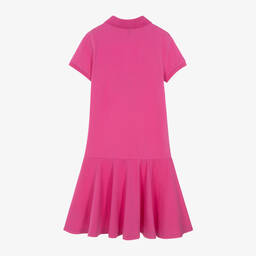Ralph Lauren-Teen Girls Fuchsia Pink Cotton Polo Dress | Childrensalon Outlet