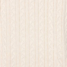 Ralph Lauren-فستان قطن محبوك لون عاجي تينز بناتي | Childrensalon Outlet