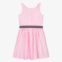 Ralph Lauren-فستان قطن محبوك لون زهري فاتح للمراهقات | Childrensalon Outlet