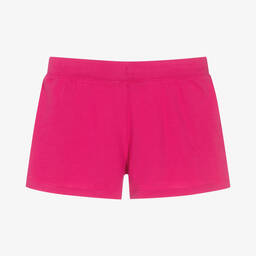 رالف لورين-شورت تينز بناتي قطن لون زهري فيوشيا | Childrensalon Outlet