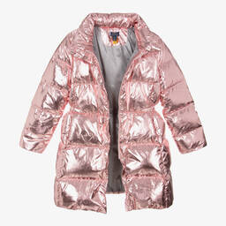 Ralph Lauren-Teen Girls Pink Down-Filled Puffer Coat | Childrensalon Outlet