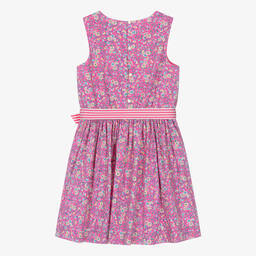 Ralph Lauren-Teen Girls Pink Floral Cotton Dress | Childrensalon Outlet