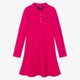 Поло Ralph Lauren-Розовое платье поло для девочек-подростков | Childrensalon Outlet