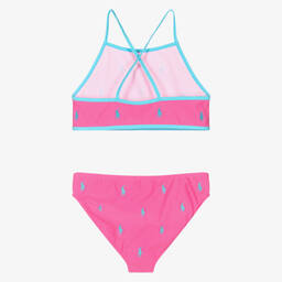 Поло Ralph Lauren-Розовое бикини с пони для девочек-подростков | Childrensalon Outlet