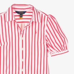 Polo Ralph Lauren-Teen Girls Pink Shirt Dress | Childrensalon Outlet