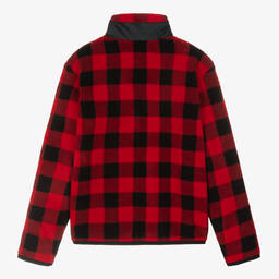 رالف لورين-توب بسحّاب تينز بناتي فليس لون أحمر | Childrensalon Outlet