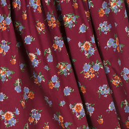 Ralph Lauren-فستان بطبعة ورود قطن لون أحمر تينز بناتي | Childrensalon Outlet